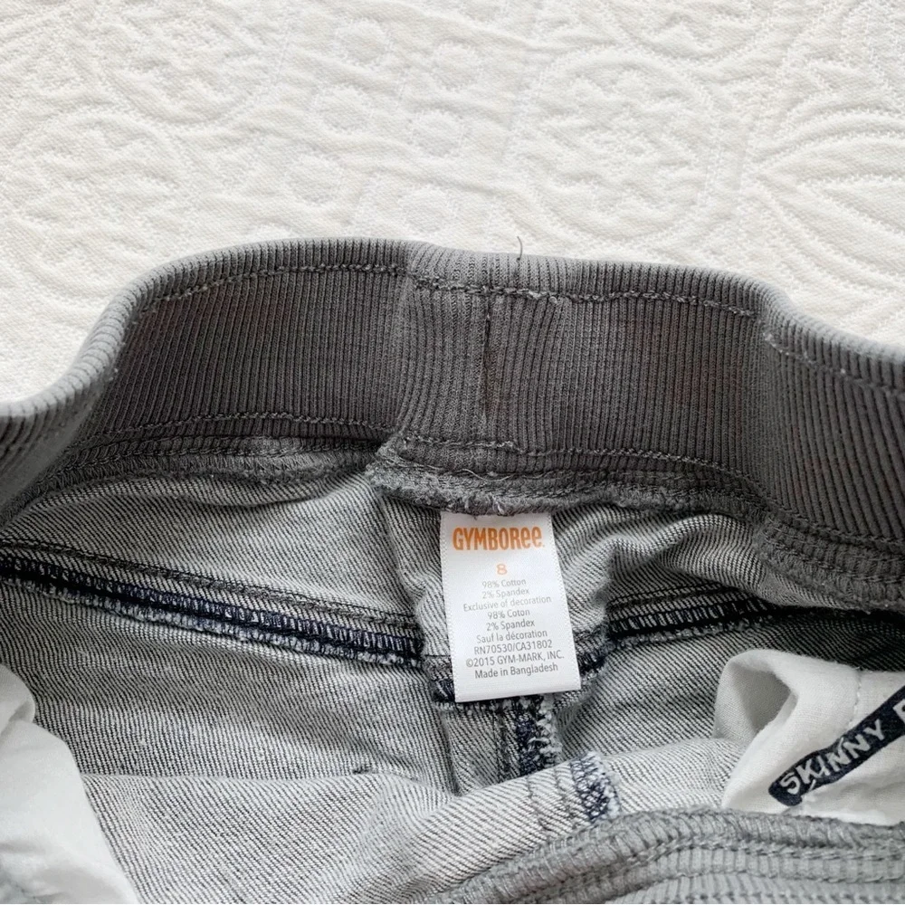 Gymboree‎ Girls’ Grey Skinny Jeans with Elastic Waistband